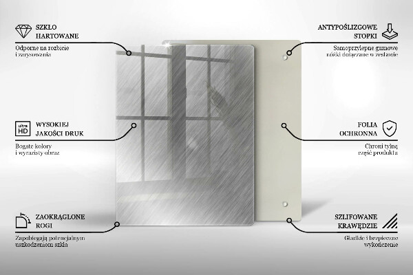 Planche à découper verre Modèle de triangles