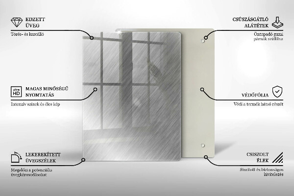 Planche à découper verre Modèle de triangles