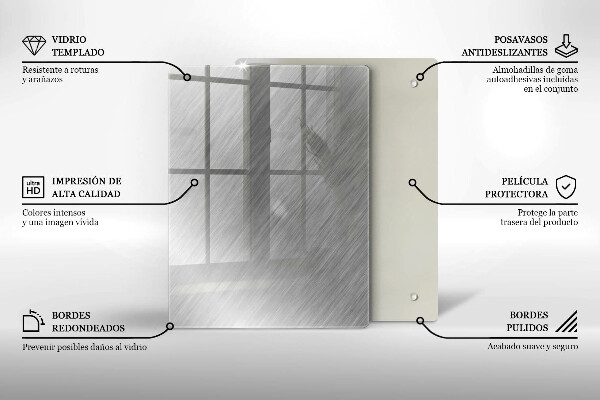 Planche à découper verre Modèle de triangles