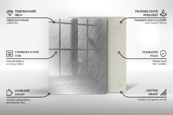 Planche à découper verre Modèle de triangles