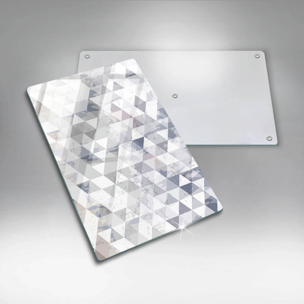 Planche à découper verre Modèle de triangles
