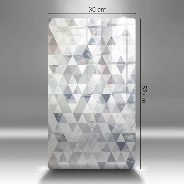 Planche à découper verre Modèle de triangles