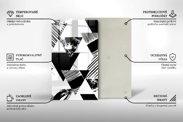 Protection pour plaque de cuisson Triangles géométriques