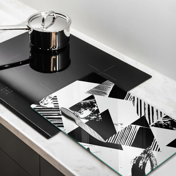 Protection pour plaque de cuisson Triangles géométriques