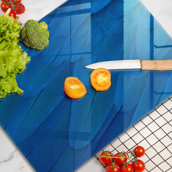 Planche à découper verre Plumes d'oiseaux