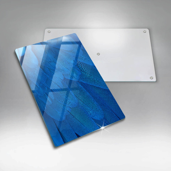 Planche à découper verre Plumes d'oiseaux