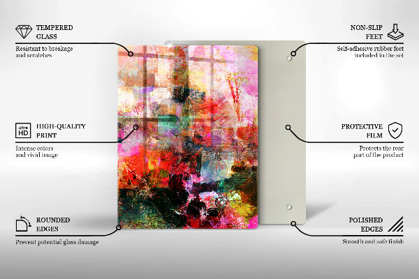 Planche à découper verre Modèle sans couture de bouchons de vin