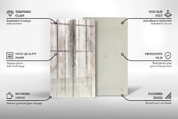 Planche à découper verre Vieilles planches de bois