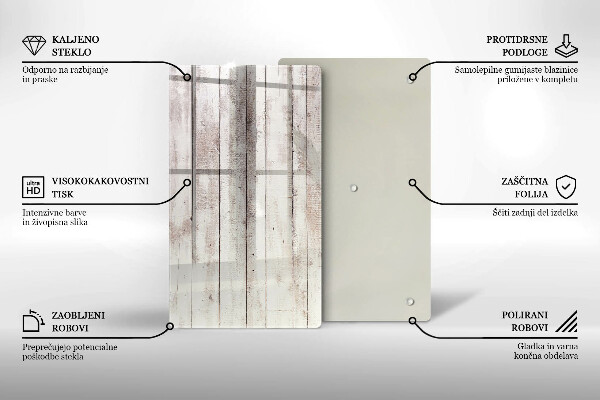 Planche à découper verre Vieilles planches de bois