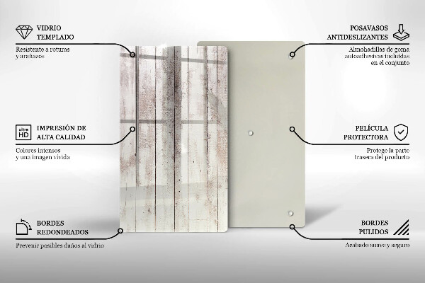 Planche à découper verre Vieilles planches de bois