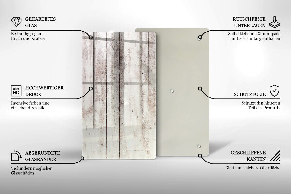Planche à découper verre Vieilles planches de bois