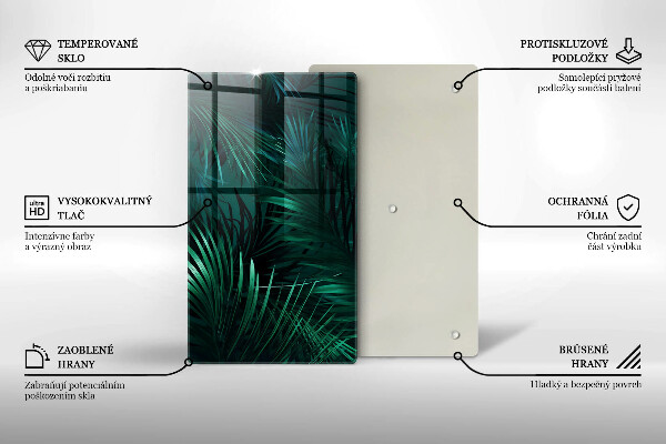 Protection pour plaque de cuisson Feuilles de la jungle sauvage