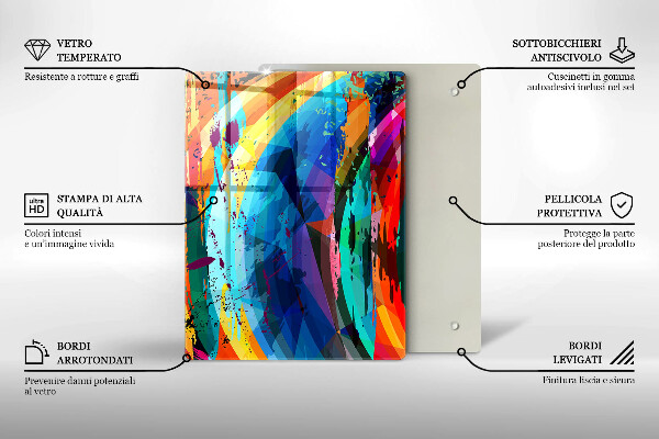 Protection pour plaque de cuisson Feuilles de la jungle sauvage