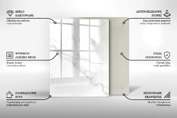 Protection pour plaque de cuisson Marbre pastel