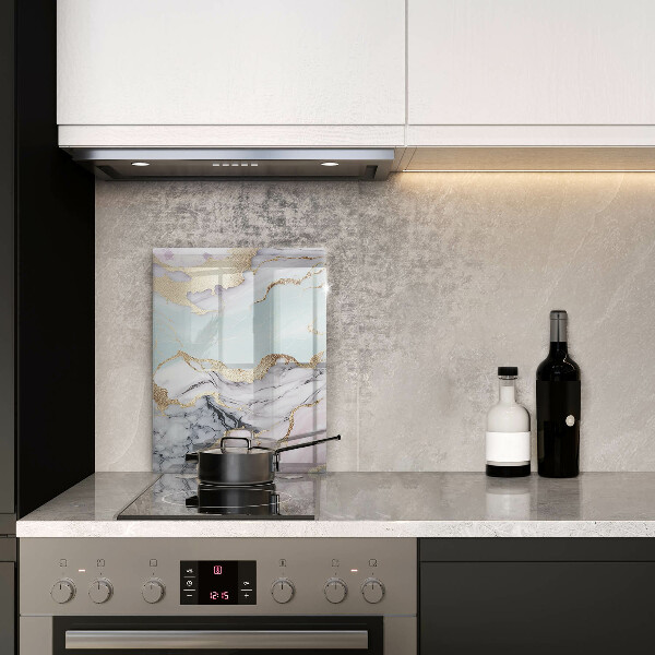 Protection pour plaque de cuisson Marbre pastel