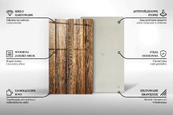 Planche à découper verre Planches texturées en bois