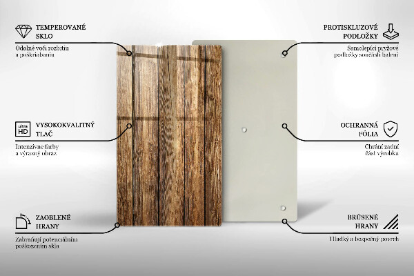 Planche à découper verre Planches texturées en bois