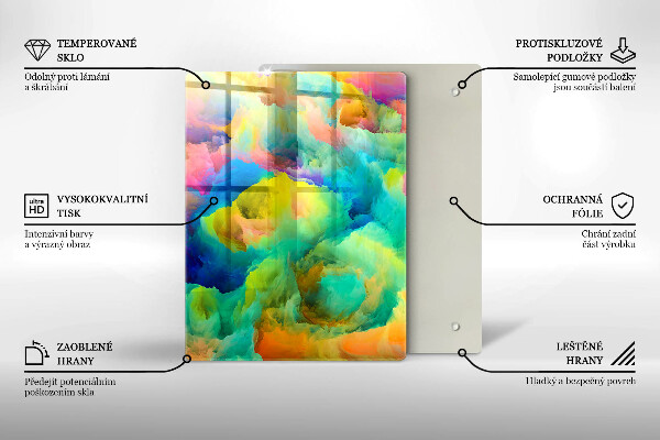 Protection pour plaque de cuisson Feuilles décoratives avec de l'or