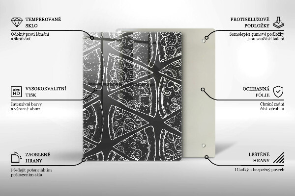 Protection pour plaque de cuisson Abstraction élégante