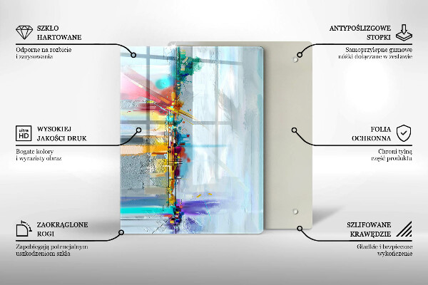 Protection pour plaque de cuisson Rocher décoratif avec de l'or