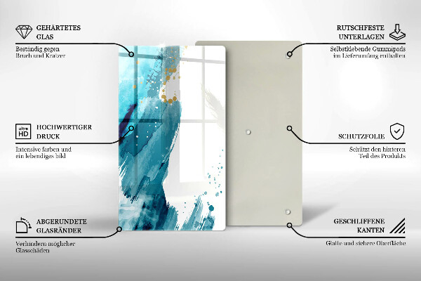 Protection pour plaque de cuisson Taches bleues