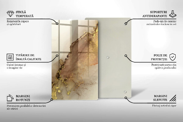 Protection pour plaque de cuisson Abstraction de l'or