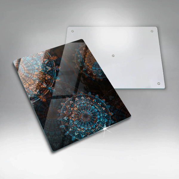 Protection pour plaque de cuisson Roues vintage bohème