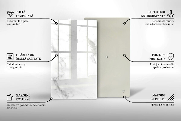 Protection pour plaque de cuisson Marbre moderne