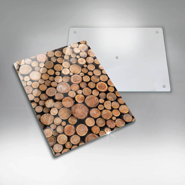 Protection pour plaque de cuisson Des troncs d'arbres