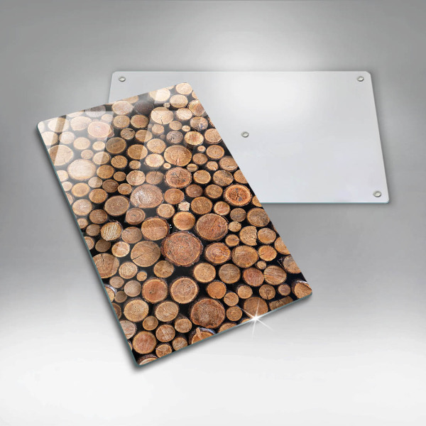 Protection pour plaque de cuisson Des troncs d'arbres