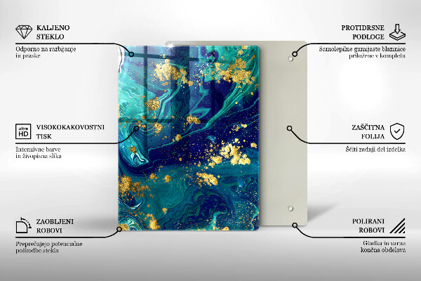 Protection pour plaque de cuisson Feuilles de la jungle
