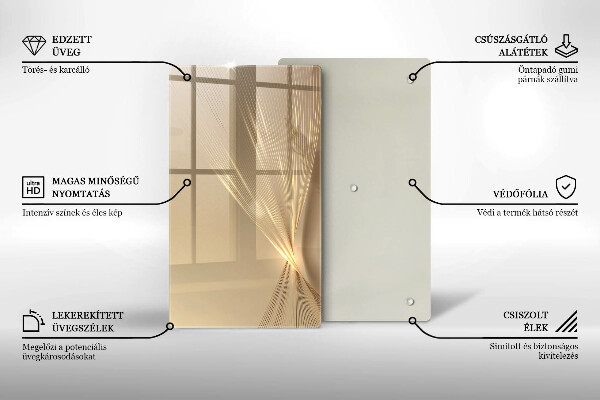 Protection pour plaque de cuisson Abstraction moderne