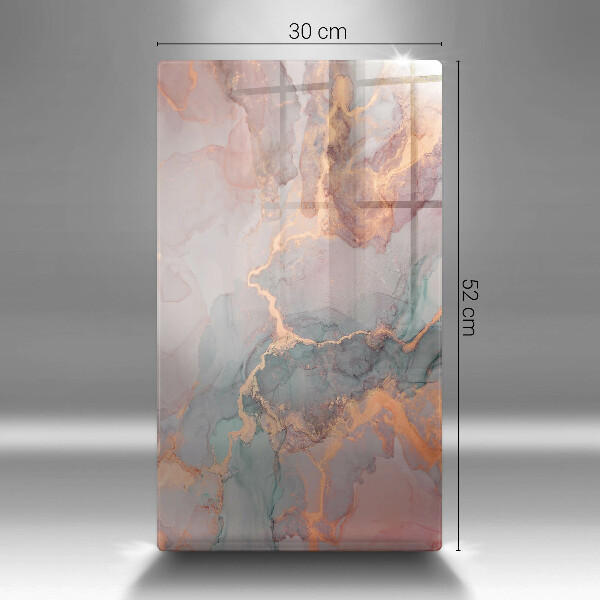 Protection pour plaque de cuisson Marbre avec de l'or