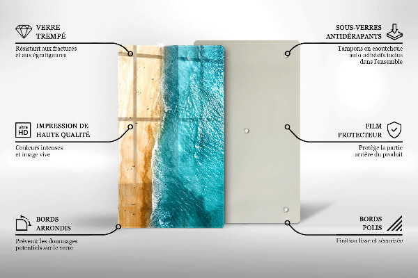 Protection pour plaque de cuisson Bord de plage et mer