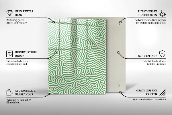 Planche à découper verre Bambous naturels
