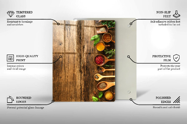 Planche à découper verre Planches et feuilles de bois