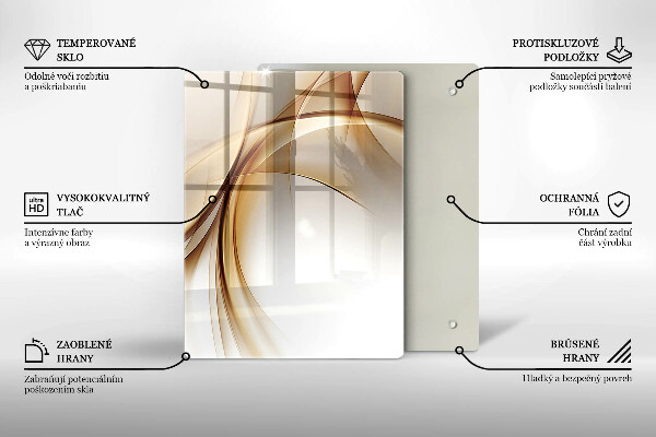 Planche à découper verre Fleurs roses printanières