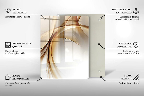 Planche à découper verre Fleurs roses printanières