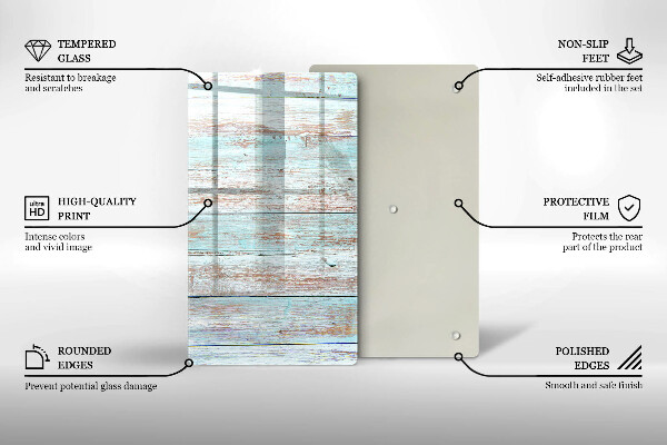 Planche à découper verre Planches anciennes vintage