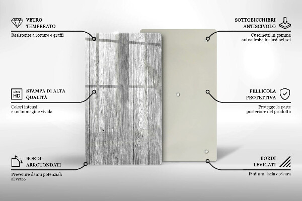 Planche à découper verre Vieilles planches de bois