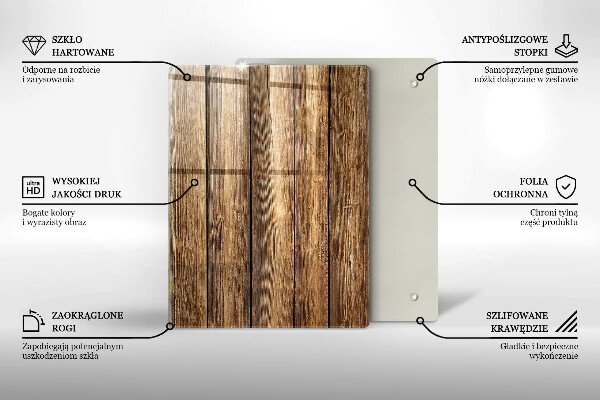Planche à découper verre Des fleurs sur les planches