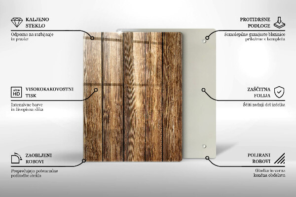Planche à découper verre Des fleurs sur les planches