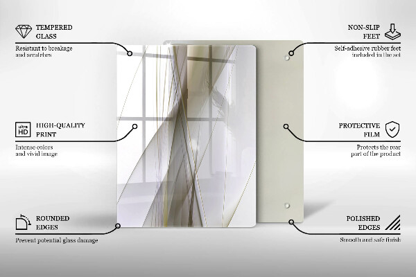 Planche à découper verre Fond d'abstraction de structure