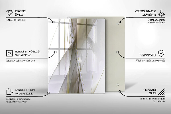 Planche à découper verre Fond d'abstraction de structure