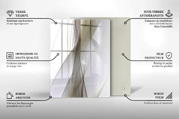 Planche à découper verre Fond d'abstraction de structure