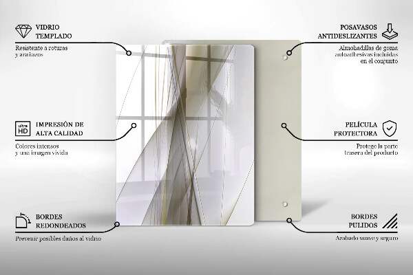 Planche à découper verre Fond d'abstraction de structure
