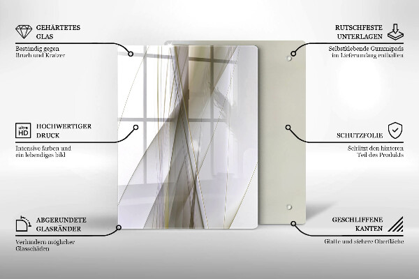 Planche à découper verre Fond d'abstraction de structure