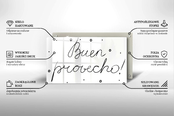 Protège plaque de cuisson Buen provecho!