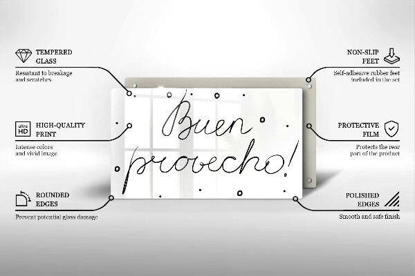 Protège plaque de cuisson Buen provecho!