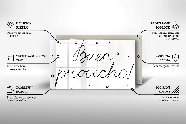 Protège plaque de cuisson Buen provecho!